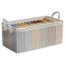 通勤倉庫折疊網狀收納盒, 1個, 白色框架