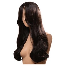 GabalNara 女性長髮波浪C型捲Girls Holic風格整頂假髮 M, 1個, 自然黑