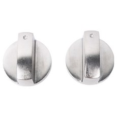 Flexline 瓦斯爐點火旋鈕開關 45度 銀色 2入, 單一商品