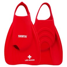 OCEANTAG Swimtag Impact 短蛙鞋 雙腳一組, 紅色