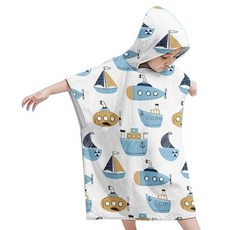 KIZTREE 兒童用超細纖維連帽戲水浴袍 SN-015