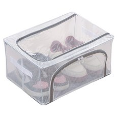 通勤倉庫 網格收納盒, 1個, 白色雙開門