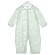 JOYMULTI MK 嬰幼兒魚圖案網眼室內長袖連身衣