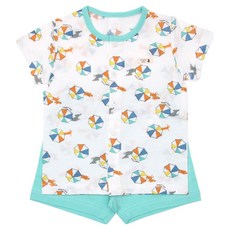 ORGANICMOM 男童用Rains短袖家居服上下套裝 MFM4EE20