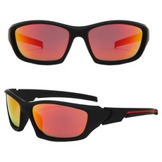 格萊達達高級時尚登山自行車偏光運動太陽眼鏡, 紅色, 2個
