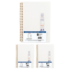 OXFORD 밀키웨이 Mikyway PP 스프링노트 A5 좌철 80매 코넬, 3개