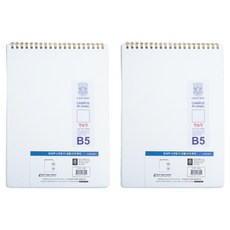 OXFORD 밀키웨이 Mikyway PP 스프링노트 B5 상철 80매 블랭크, 2개