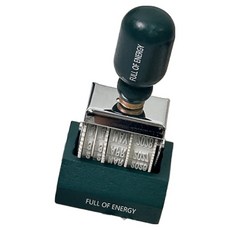 Day Rhythm 日期印章 日付印 旋轉印章, 1個, 綠色