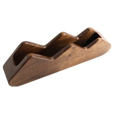 사인포스트 깔끔한 명함거치대 원목 무늬 12 x 2.5 x 4 cm, 1개, 1단