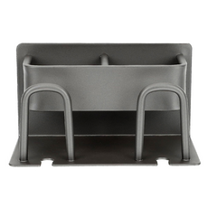 AHOYE 太空鋁無痕掛勾牙刷架, 灰色, 浴室收納好幫手, 免打孔安裝, 1個