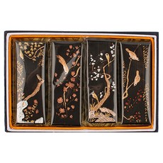 율아트 고급 화조도 송연 먹 4종 세트, 1세트