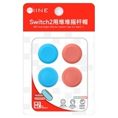 이이네 닌텐도 스위치2 조이콘2 썸그립 스틱커버 2종 x 2p 세트, 블루, 오렌지, 1세트, L1121