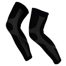 LEADER X 進化版X型運動壓縮護膝腿套 XW-03, 黑色, 1雙