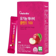 HelloBio 蘋果醋Cleanse100隨身包 14條入, 1個, 210g