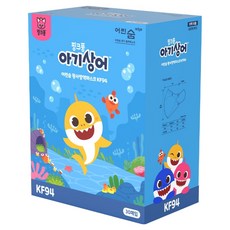 어린숨 핑크퐁 아기상어 황사방역마스크 유아용 KF94 소형, 30개입, 1개, 혼합색상