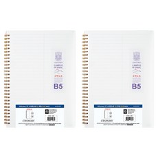 OXFORD 밀키웨이 Milkyway PP 스프링노트 B5 좌철 80매 Math, 2개