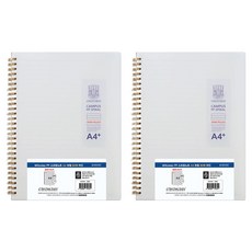 OXFORD 밀키웨이 Milkyway PP 스프링노트 A4 좌철 80매 라인, 2개