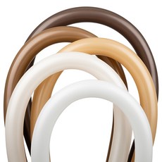 셈퍼텍스 요술풍선 5종 x 8p 세트 260s, 화이트, 파스텔더스크크림, 라떼, 커피, 초콜렛, 1세트