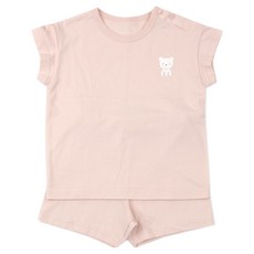 오가닉맘 유아용 통기성 환타랠리 반소내의 상하의 선물세트 MHML2B07