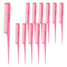 FAWEIO 髮葳鵝 美國尖尾梳 SM-441-08 12支 粉紅色