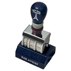 Day Rhythm 日期印章 日付印 旋轉印章, 1個, 海軍藍