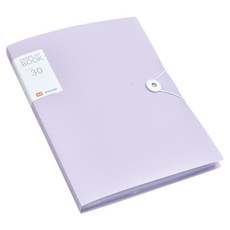 通勤倉庫 文件收納風琴文件夾 310 x 230 mm 30格, 紫色, 1個