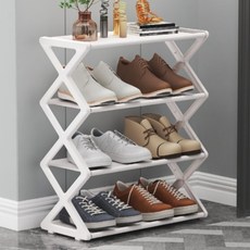 Erbo 多用途簡易收納鞋櫃 42 x 18.5 x 49.5 cm, 4層, 白色