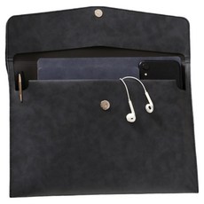 통근창고 A4서류 아코디언 파일케이스 330 x 235 mm, 블랙, 1개