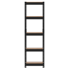 스피드랙 무볼트 조립식 철제 앵글 선반, 블랙, 5단