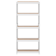 스피드랙 무볼트 조립식 철제 앵글 선반, 화이트, 5단