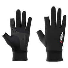 Happy with us 防滑夏季透氣運動自行車手套左右組, 1套, 黑色