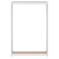 스피드랙 V2 선반 2단 700 x 500 x 1200 mm, 화이트(앵글)