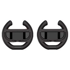 DOBE 닌텐도 스위치2 조이콘2 레이싱휠 마리오카트 핸들 2종 세트, 블랙, 1세트, TNS-3195