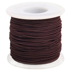 코히모 1.5mm 컬러 고무줄 수경끈 만들기 롤 5W0284 100m, 1개, 커피