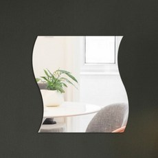 Yuinjihwa 防碎黏貼式壓克力鏡 波浪形 30 x 30 cm, 單一顏色