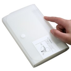 통근창고 A4서류 서류 파일 케이스 178 x 16 x 110 mm, 화이트, 1개