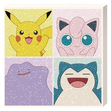토이앤퍼즐 포켓몬스터 해피 스마일 캔버스형 보석십자수 DIY키트, 1개