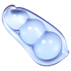 AllisU 凝膠透明手腕護腕墊, 1個, 藍色