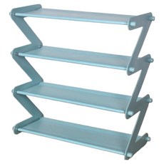 Erbo 簡約組裝式鞋櫃 46x48cm, 天藍色, 4層