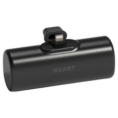 누아트 고속충전 도킹형 보조배터리 5000mAh 애플8핀, 블랙
