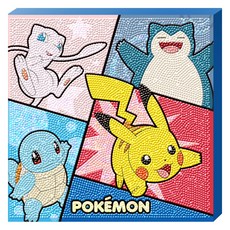 Toynpuzzle 寶可夢 跳跳 畫布型 鑽石畫 DIY套組, 1個, 混色