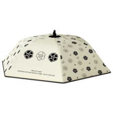 couselect 山茶花加厚折疊保溫菜罩/家用食物保鮮餐桌罩/防塵防蟲飯菜罩 圓形, 1個