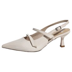 ninewest 尖頭雙帶貓跟露跟鞋 6cm GHBSBNW244