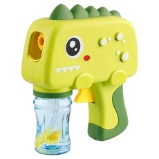 MS暴龍恐龍手動泡泡槍, 1個, 淺綠色