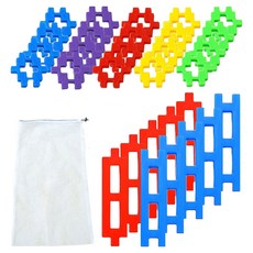 Bebiboom Nemorang 方形積木 20p + 混合積木 10p + 大型收納網套組, 1套, 隨機出貨(方形積木, 混合積木)