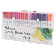 女神多色水性書法軟毛筆 72支套組, 懷特路, 1套