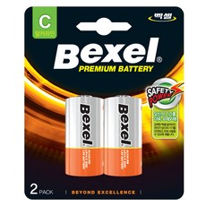 벡셀 알카라인 C형 건전지 LR14, 2개입, 1개