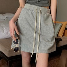 Taniz 女款素色運動鬆緊帶短裙