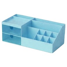 미소로운 멀티수납함 사무용품 정리함, 블루, 1개