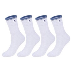 NEPA 男款 Topline C 刺繡logo緩震長筒登山襪, 4個, 象牙白